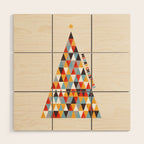 Modern Christmas Tree Wood Wall Art Gallery Image 1