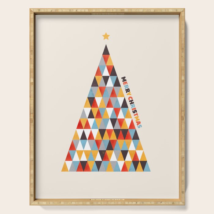 Modern Christmas Tree Serving Tray Gallery Image 1