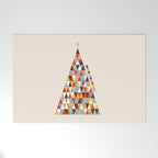 Modern Christmas Tree Welcome Mat Gallery Image 1