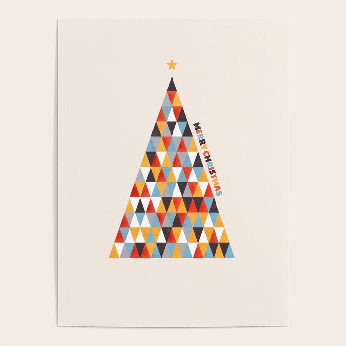 Modern Christmas Tree Poster Gallery Image 1