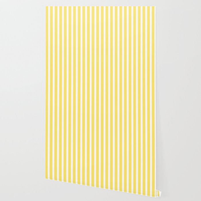 Sunshine Yellow Simple Stripe Wallpaper Gallery Image 2