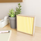 Sunshine Yellow Simple Stripe Mini Art Print Gallery Image 2