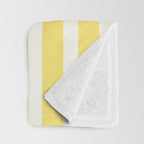 Sunshine Yellow Simple Stripe Throw Blanket Gallery Image 3