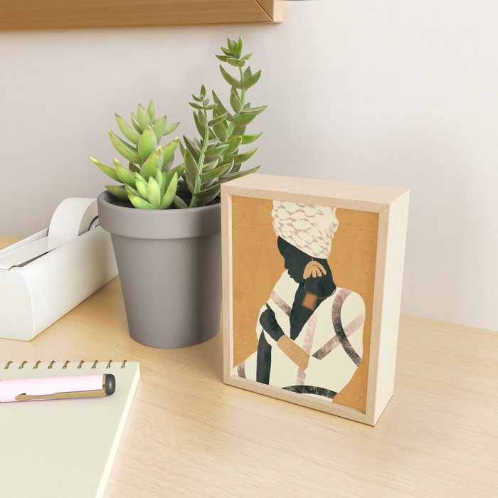 African Woman Mini Art Print Gallery Image 2