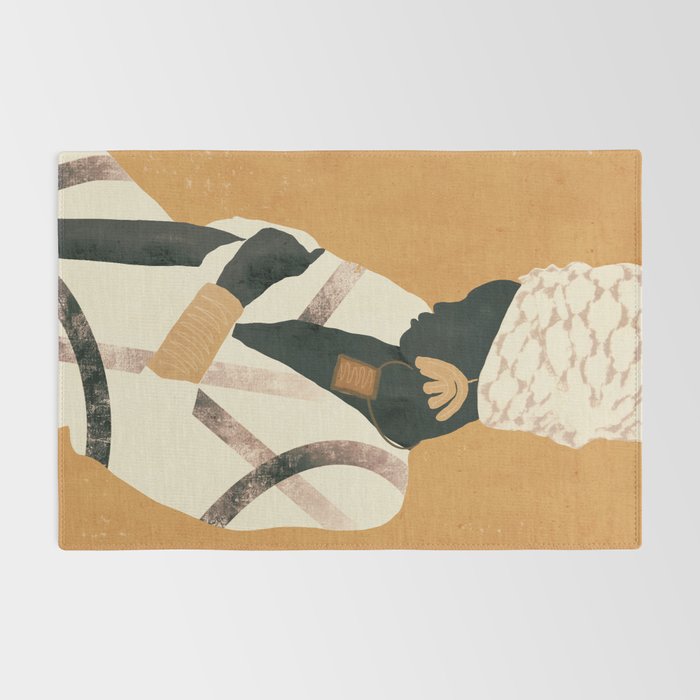African Woman Rug Gallery Image 2