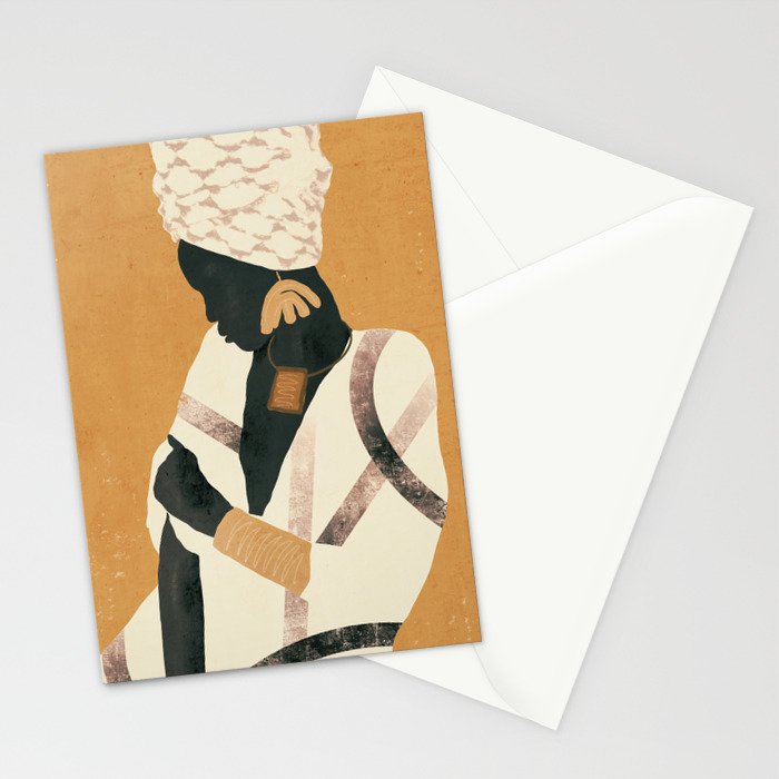 African Woman Stationery Card Gallery Image 2
