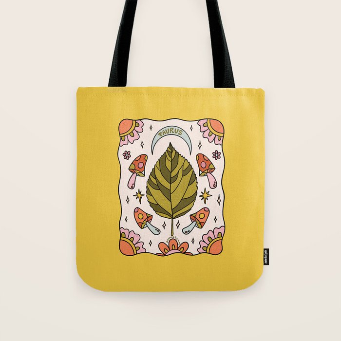 Taurus Leaf Tote Bag Gallery Image 1