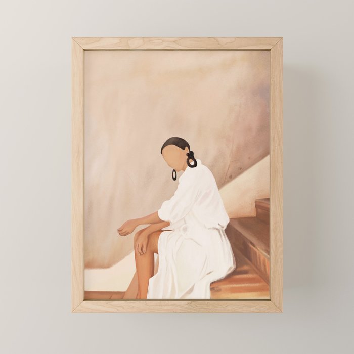 Lady in Waiting Mini Art Print Gallery Image 1
