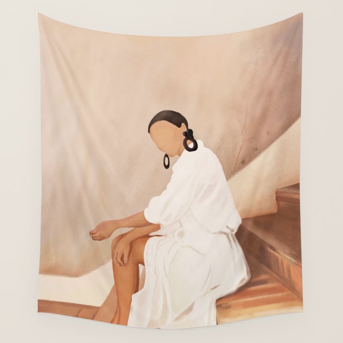 Lady in Waiting Wall Tapestry Gallery Image 4