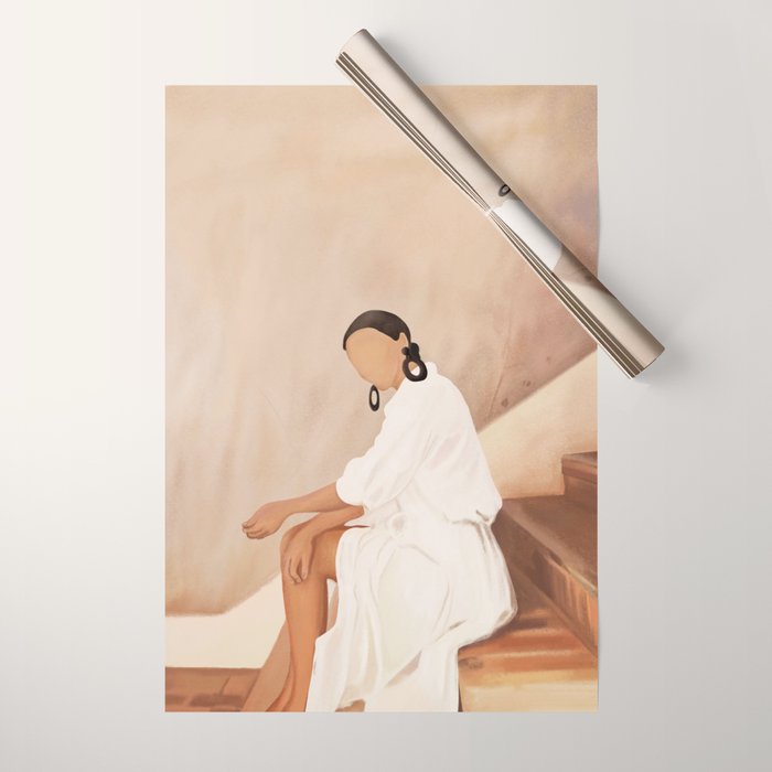 Lady in Waiting Wrapping Paper Gallery Image 1
