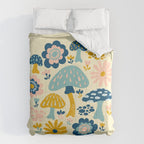 Magical Woodland Floral With Mushrooms Comforter Gallery Image 6