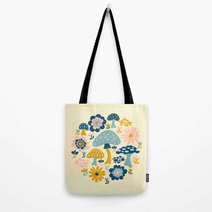 Magical Woodland Floral With Mushrooms Tote Bag Gallery Image 2