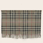 Luxury Beige Tartan Plaid Pattern Wall Hanging Gallery Image 1