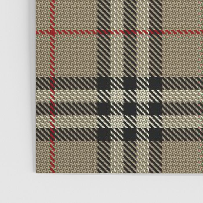 Luxury Beige Tartan Plaid Pattern Poster Gallery Image 3
