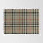 Luxury Beige Tartan Plaid Pattern Rug Gallery Image 2