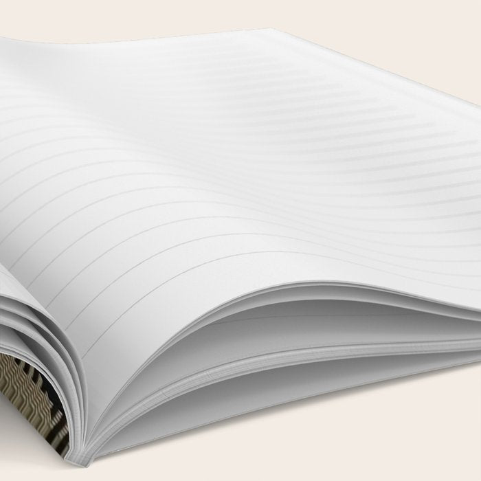 Luxury Beige Tartan Plaid Pattern Notebook Gallery Image 2