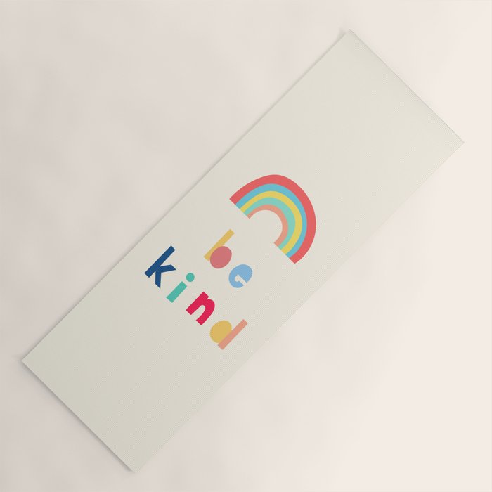 Be Kind Rainbow Yoga Mat