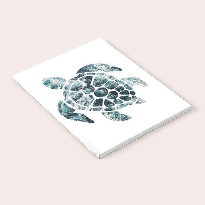 Sea Turtle - Turquoise Ocean Waves Notebook Gallery Image 2
