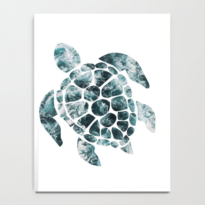 Sea Turtle - Turquoise Ocean Waves Notebook Gallery Image 4