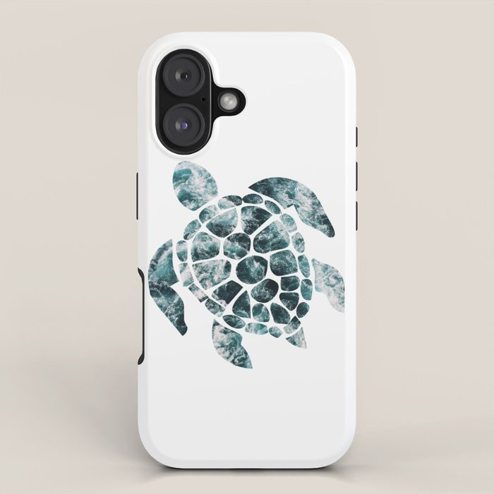 Sea Turtle - Turquoise Ocean Waves iPhone Case Gallery Image 1