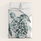 Sea Turtle - Turquoise Ocean Waves Comforter Gallery Image 6