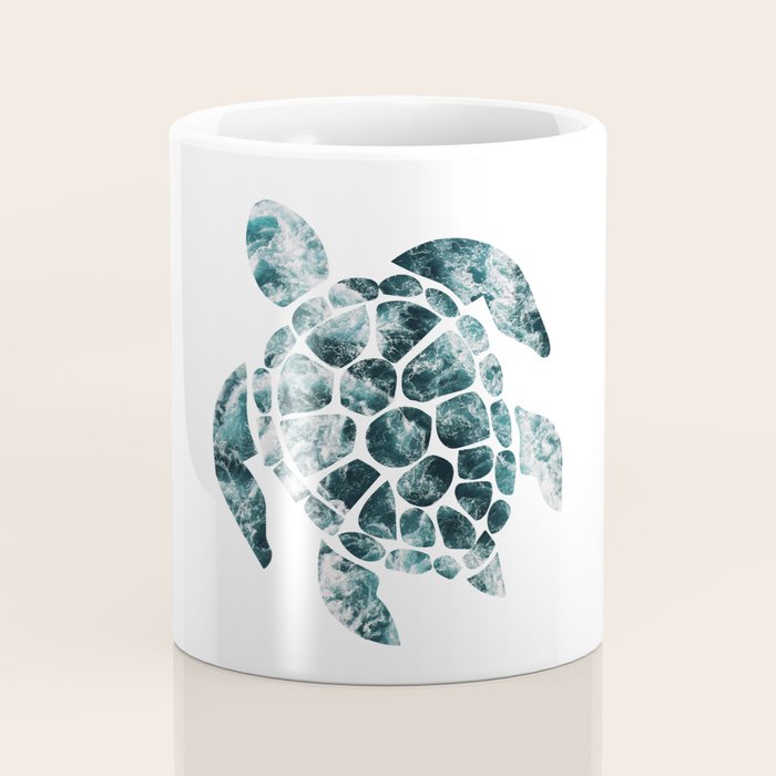 Sea Turtle - Turquoise Ocean Waves Coffee Mug Gallery Image 4