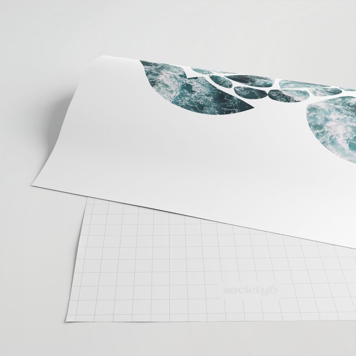 Sea Turtle - Turquoise Ocean Waves Wrapping Paper Gallery Image 2