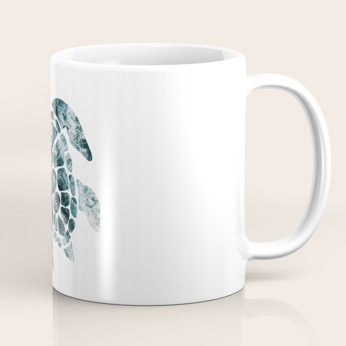 Sea Turtle - Turquoise Ocean Waves Coffee Mug Gallery Image 1
