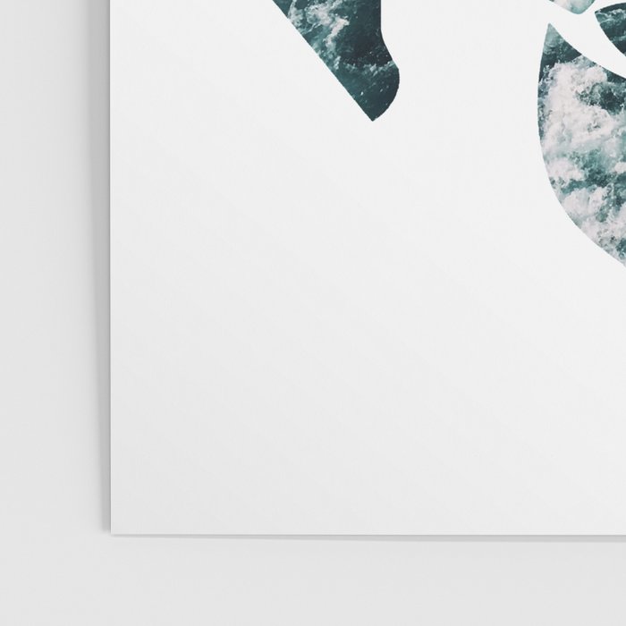 Sea Turtle - Turquoise Ocean Waves Poster Gallery Image 3