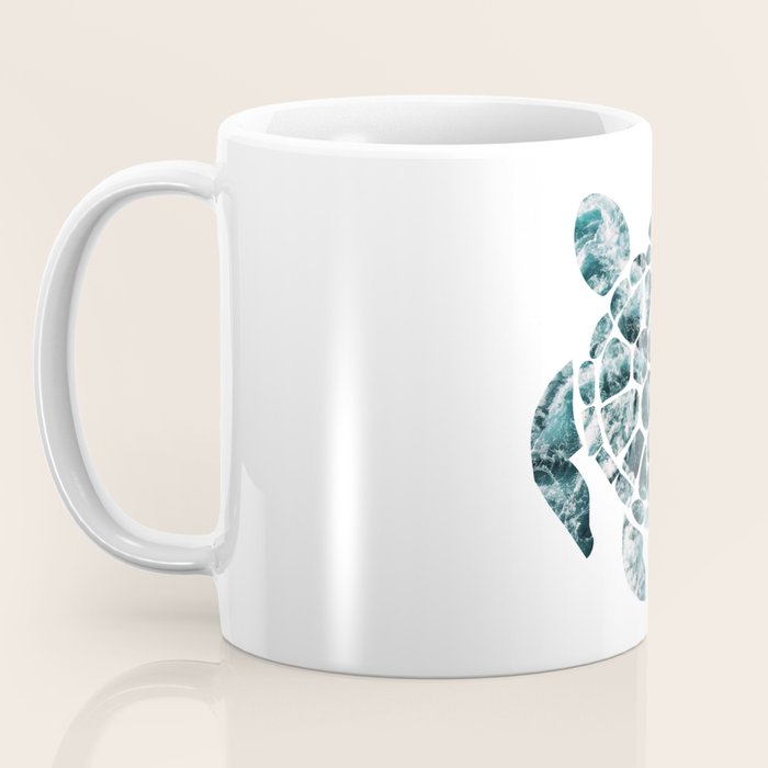 Sea Turtle - Turquoise Ocean Waves Coffee Mug Gallery Image 3