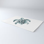 Sea Turtle - Turquoise Ocean Waves Rug Gallery Image 3