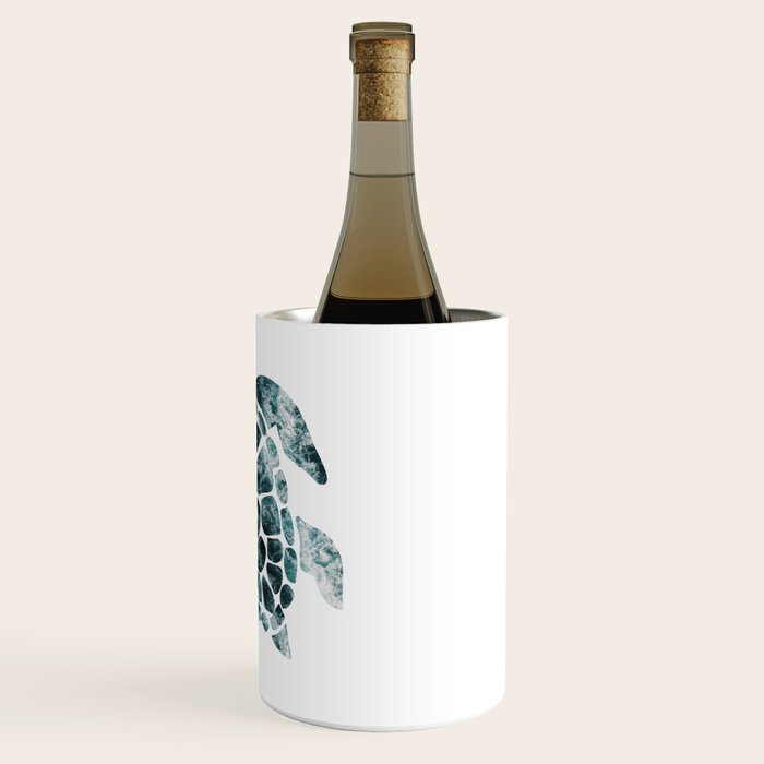 Sea Turtle - Turquoise Ocean Waves Wine Chiller Gallery Image 3