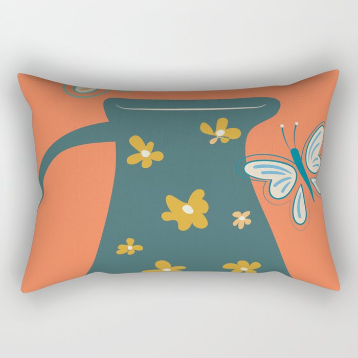 Modern Botanicals No 8 Rectangular Pillow Gallery Image 2