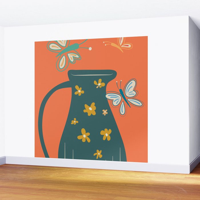 Modern Botanicals No 8 Wall Mural Gallery Image 2