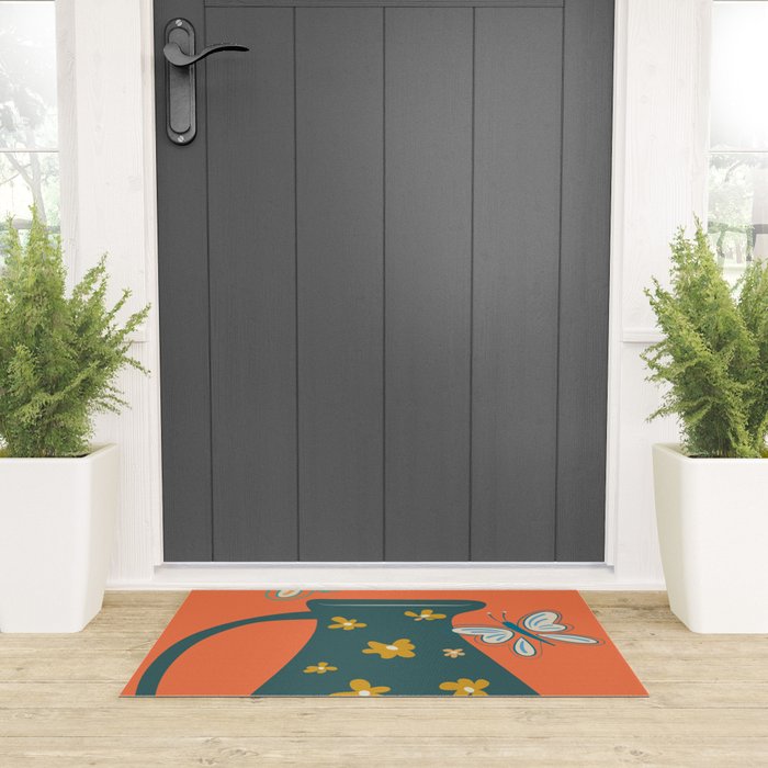 Modern Botanicals No 8 Welcome Mat Gallery Image 3