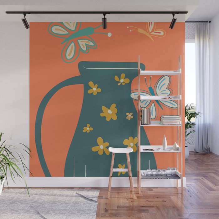 Modern Botanicals No 8 Wall Mural Gallery Image 1