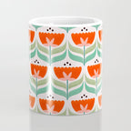 Retro Tulips Pattern Coffee Mug Gallery Image 4