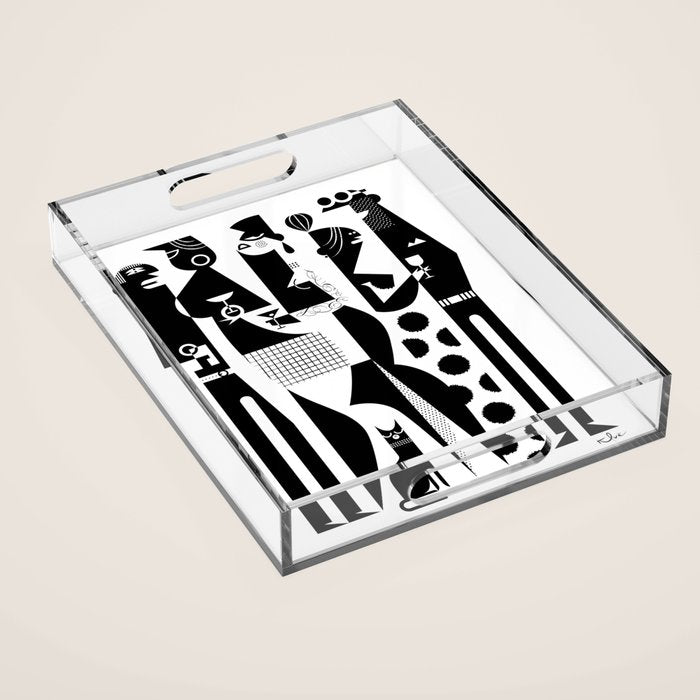 NYC Party People Acrylic Tray Gallery Image 1