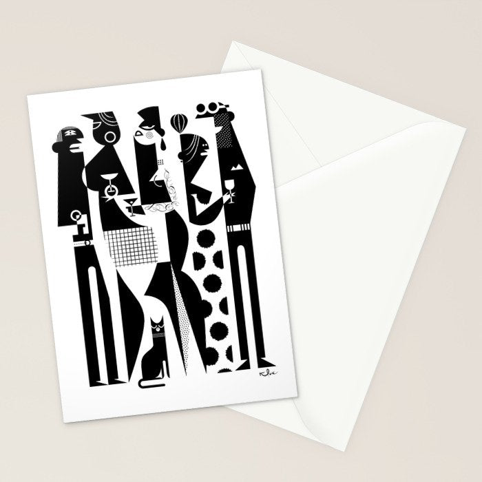 NYC Party People Stationery Card Gallery Image 2