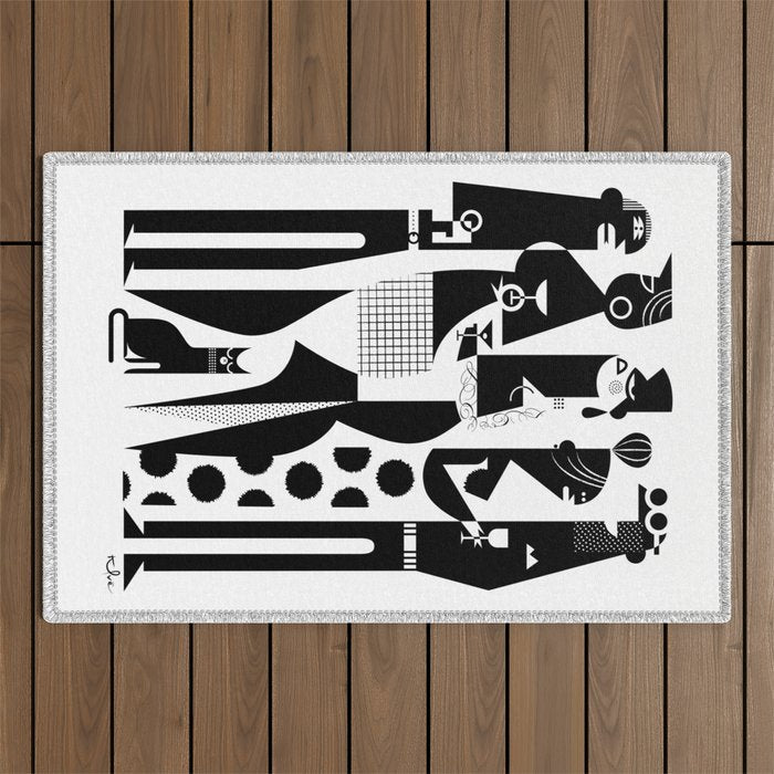 NYC Party People Outdoor Rug Gallery Image 1