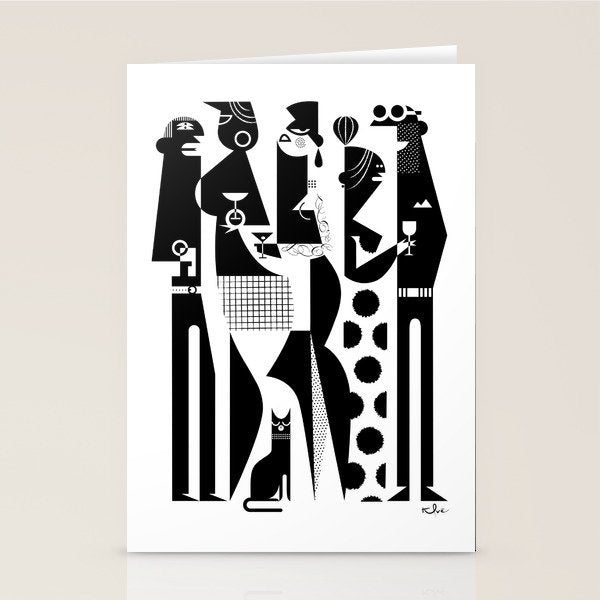 NYC Party People Stationery Card Gallery Image 2