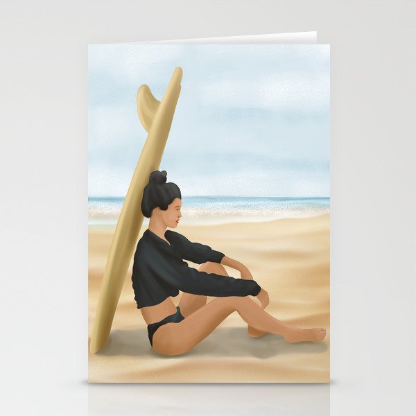 Surfboard Shade Stationery Card Gallery Image 2