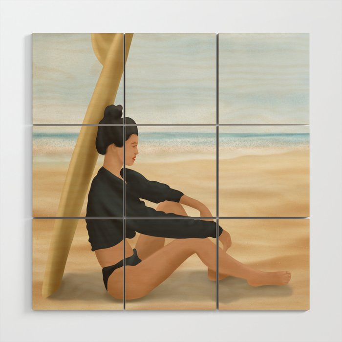 Surfboard Shade Wood Wall Art Gallery Image 1