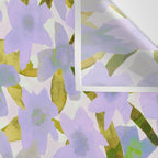 Lilac Watercolor Garden Wall Tapestry Gallery Image 3
