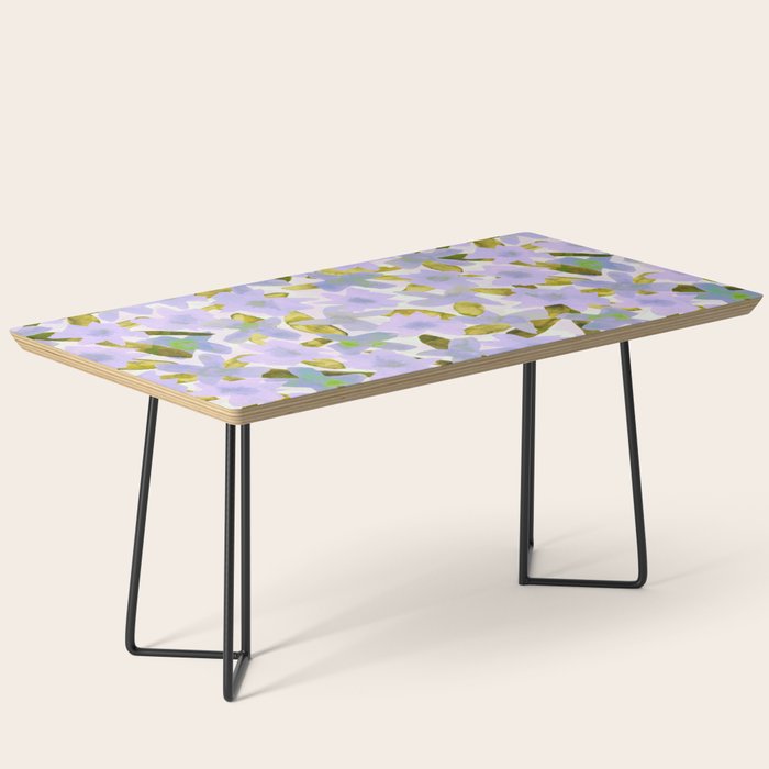 Lilac Watercolor Garden Coffee Table Gallery Image 1