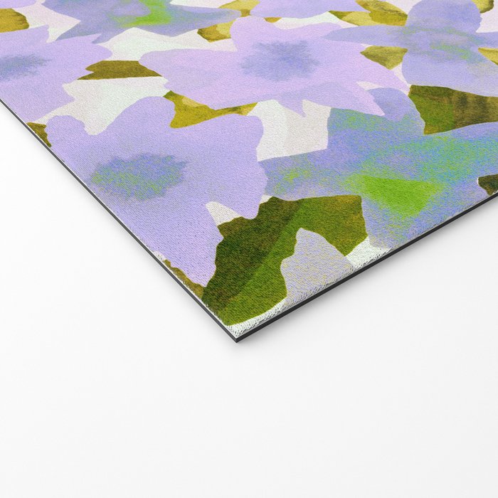 Lilac Watercolor Garden Welcome Mat Gallery Image 2