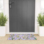 Lilac Watercolor Garden Welcome Mat Gallery Image 3