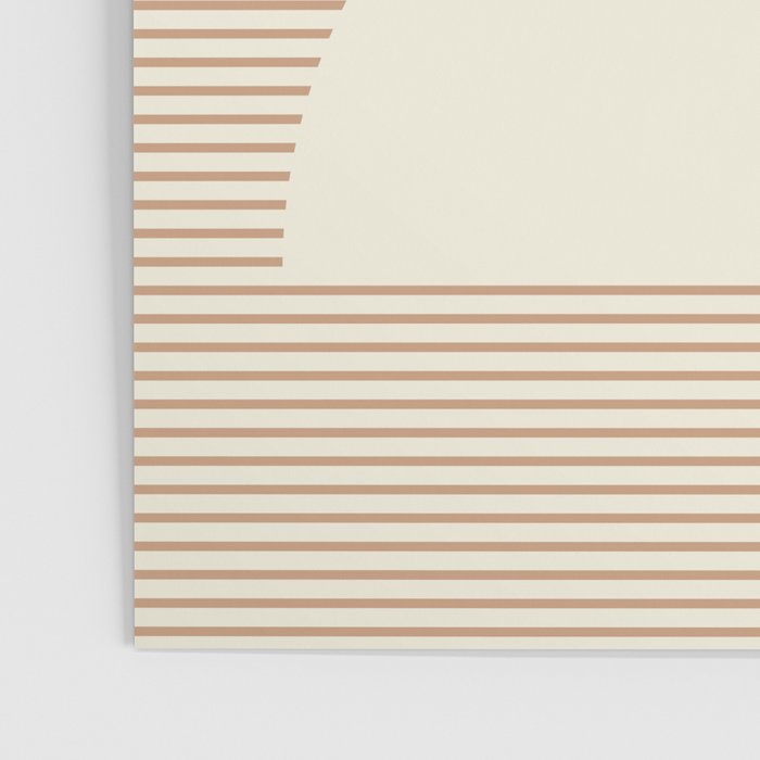 Geometric lines in Shades of Coffee and Latte 4 (Sunrise and Sunset) Poster Gallery Image 3