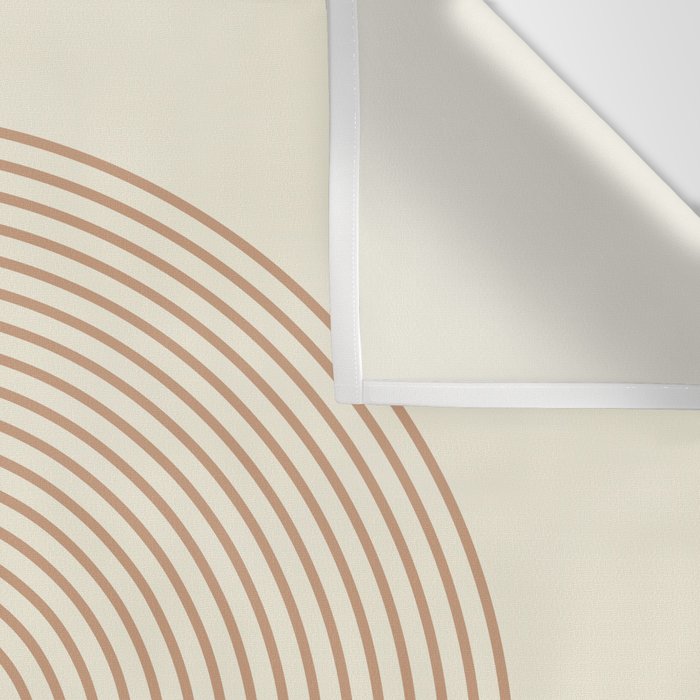Geometric lines in Shades of Coffee and Latte 4 (Sunrise and Sunset) Wall Tapestry Gallery Image 3