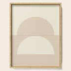 Geometric lines in Shades of Coffee and Latte 4 (Sunrise and Sunset) Serving Tray Gallery Image 1